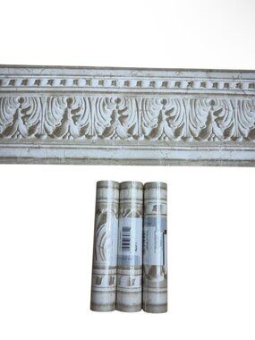 3 Rolls Gramercy Vintage Wallpaper Border Crown Molding Architectural 684681 NEW